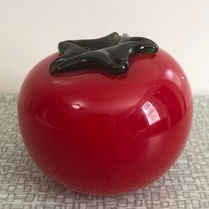 Vintage Murano Style Glass Tomato